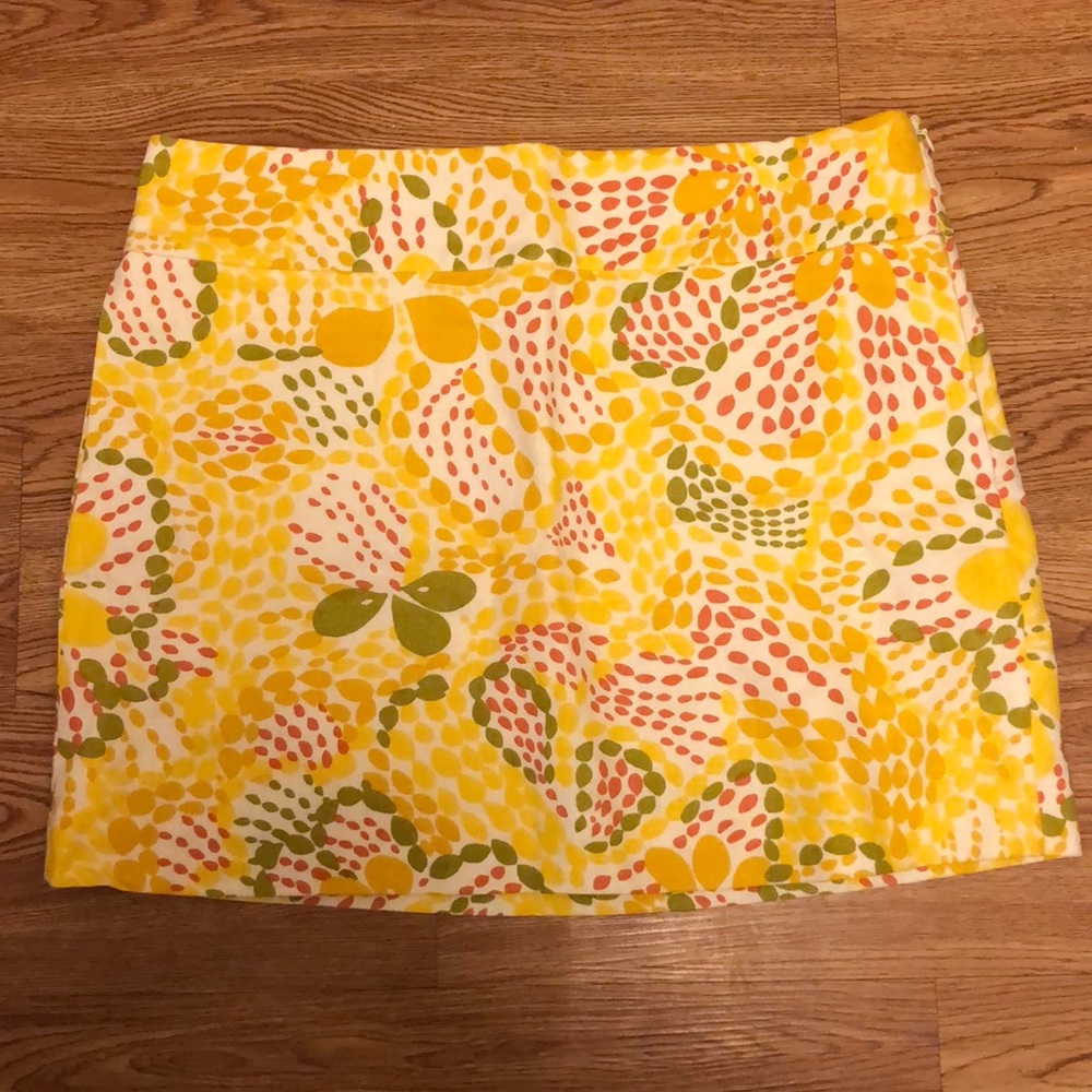 J Crew Fiji Floral Linen Skirt